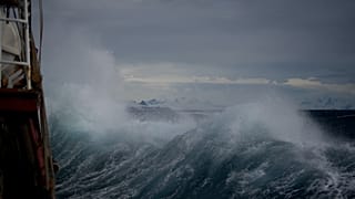 The ship was struck by a “rogue wave.”
