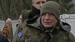 Josep Borrell durante la inauguración de la misión de entrenamiento militar en Polonia