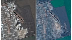 Кладбище Мариуполя в марте и в ноябре