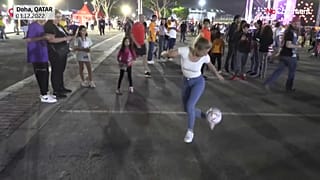 FIFA World Cup fan zone in Doha.