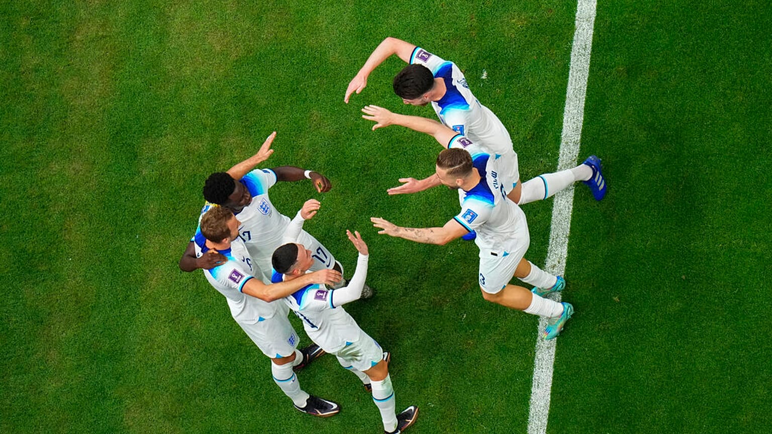 Les joueurs anglais, vainqueurs du Sénégal, se qualifient pour les 1/4 de finale du Mondial - Doha, le 04/12/2022