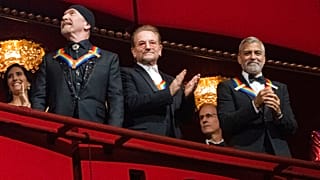 A U2 két tagja és George Clooney a díjazottak között
