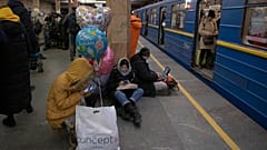 Rifugio in metropolitana. (Kiev, 5.12.2022)