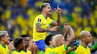 Brasil celebra su victoria frente a Corea del Sur