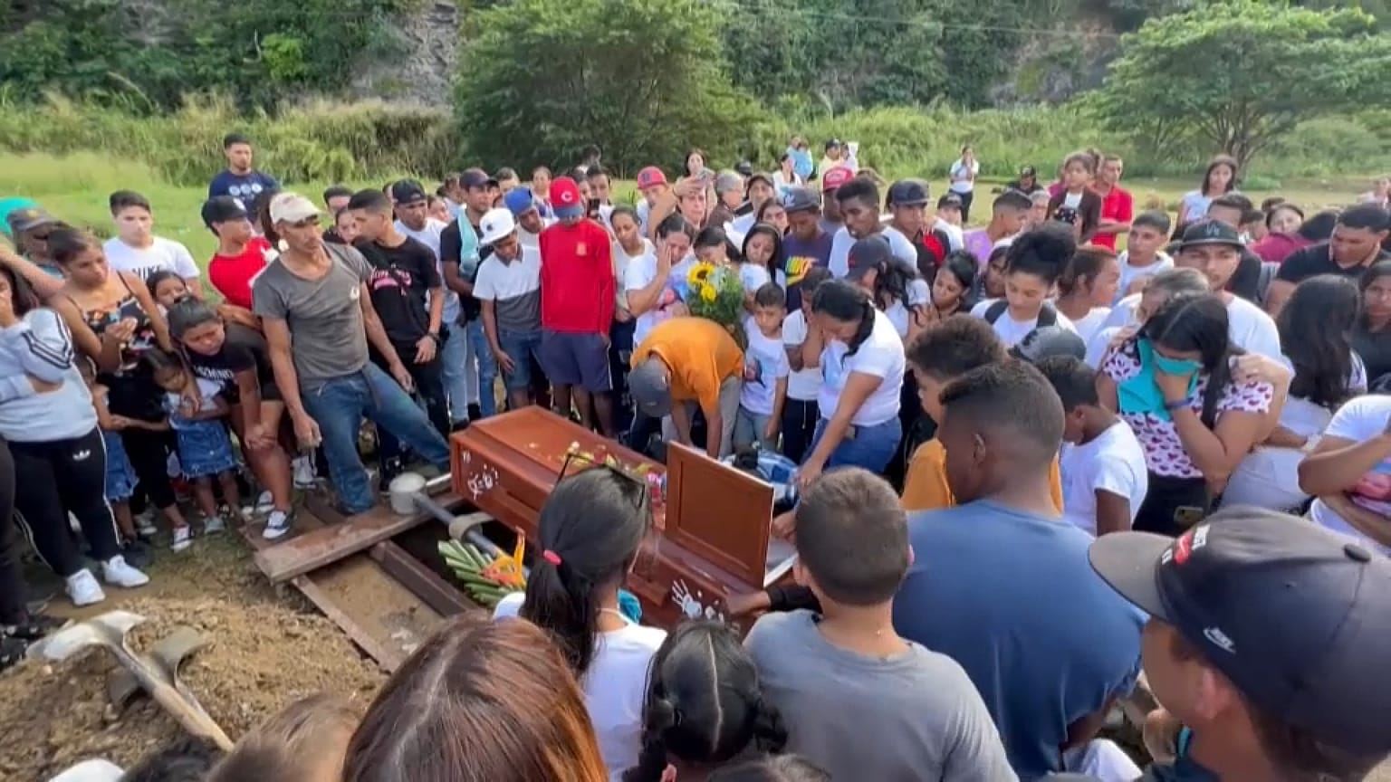 Entierro de Yadimar en Caracas.
