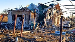 Zerstörung nach jüngster russicher Angriffswelle in der Region Saporischschja