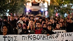Rund 1500 Menschen nahmen an den Protesten in Thessaloniki teil 