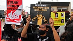 Proteste gegen die Strafrechtsreform in Yogyakarta, Dienstag 6. Dezember 2022