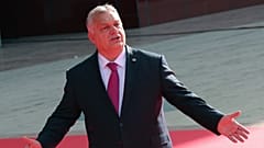 Hungary's Prime Minister Viktor Orban arrives for the EU-Western Balkans Summit, in Tirana, Albania, Tuesday, Dec. 6, 2022. 