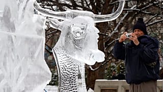 أول مهرجان للجليد في مدريد