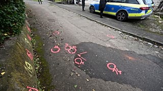Local onde foi esfaqueada uma das meninas na aldeia de Illerkirchberg, na Alemanha