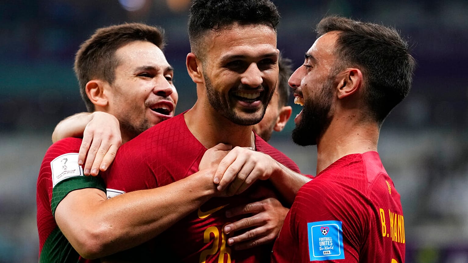 Le Portugais Goncalo Ramos a inscrit un triplé face à la Suisse