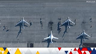 Rusya'da vurulan hava üssü