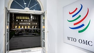 The headquarters of the World Trade Organization (WTO), in Geneva, Switzerland, June 16, 2022.