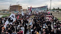 صورة أرشيفية لمظاهرة في الناصرية