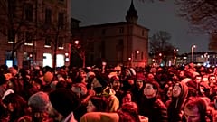 Crowds at Lyon Festival of Light