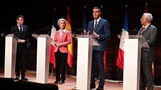Fransa, İspanya ve Portekiz liderleri ve AB Komisyonu Başkanı Ursula von der Leyen, H2MED projesinin detaylarını açıkladı