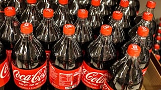Coca-Cola displayed in a supermarket in Toulouse, southwestern France.