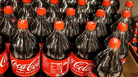 Coca-Cola displayed in a supermarket in Toulouse, southwestern France.