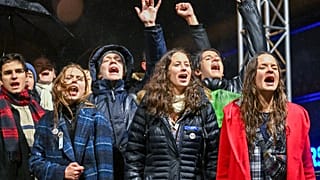 Студенты на акции протеста