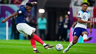 Momento del partido Francia-Inglaterra