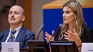 La ex vicepresidenta del Parlamento Europeo acusada de corrupción, Eva Kaili.