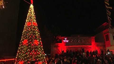 Weihnachtsbaum in Gaza-Stadt