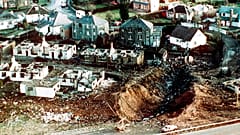 Die Absturzstelle im schottischen Lockerbie im Jahr 1988