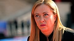 Italy's Prime Minister Giorgia Meloni arrives for the EU-Western Balkans Summit, in Tirana, Albania, Tuesday, Dec. 6, 2022.