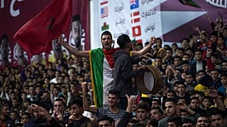 العلم الفلسطيني حاضر في مونديال قطر