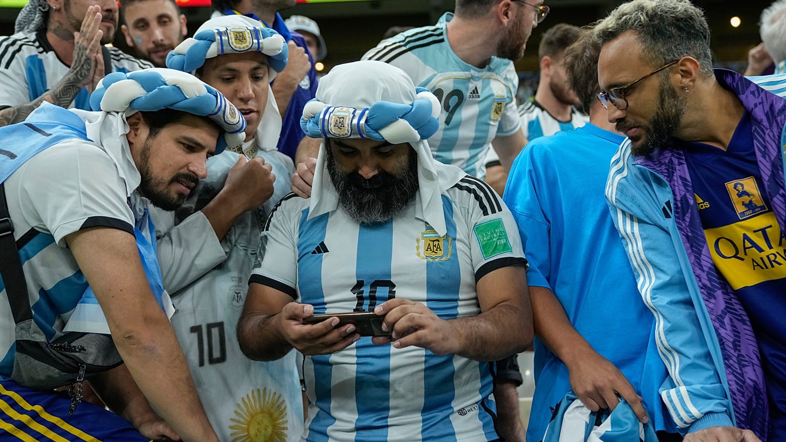 أنصار المنتخب الأرجنتيني في قطر