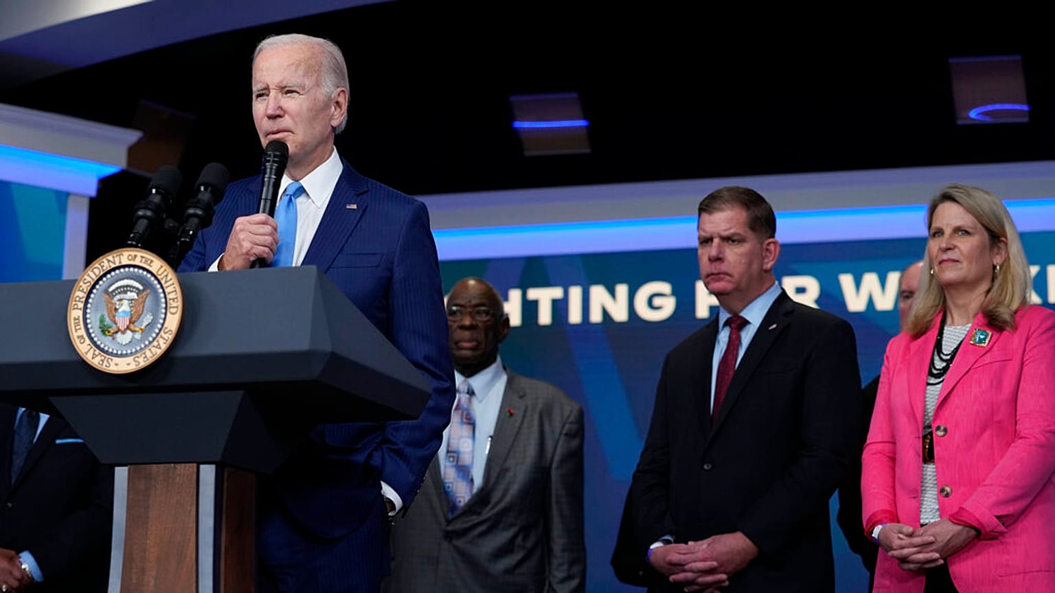 Le président américain Joe Biden , 8 décembre 2022,
