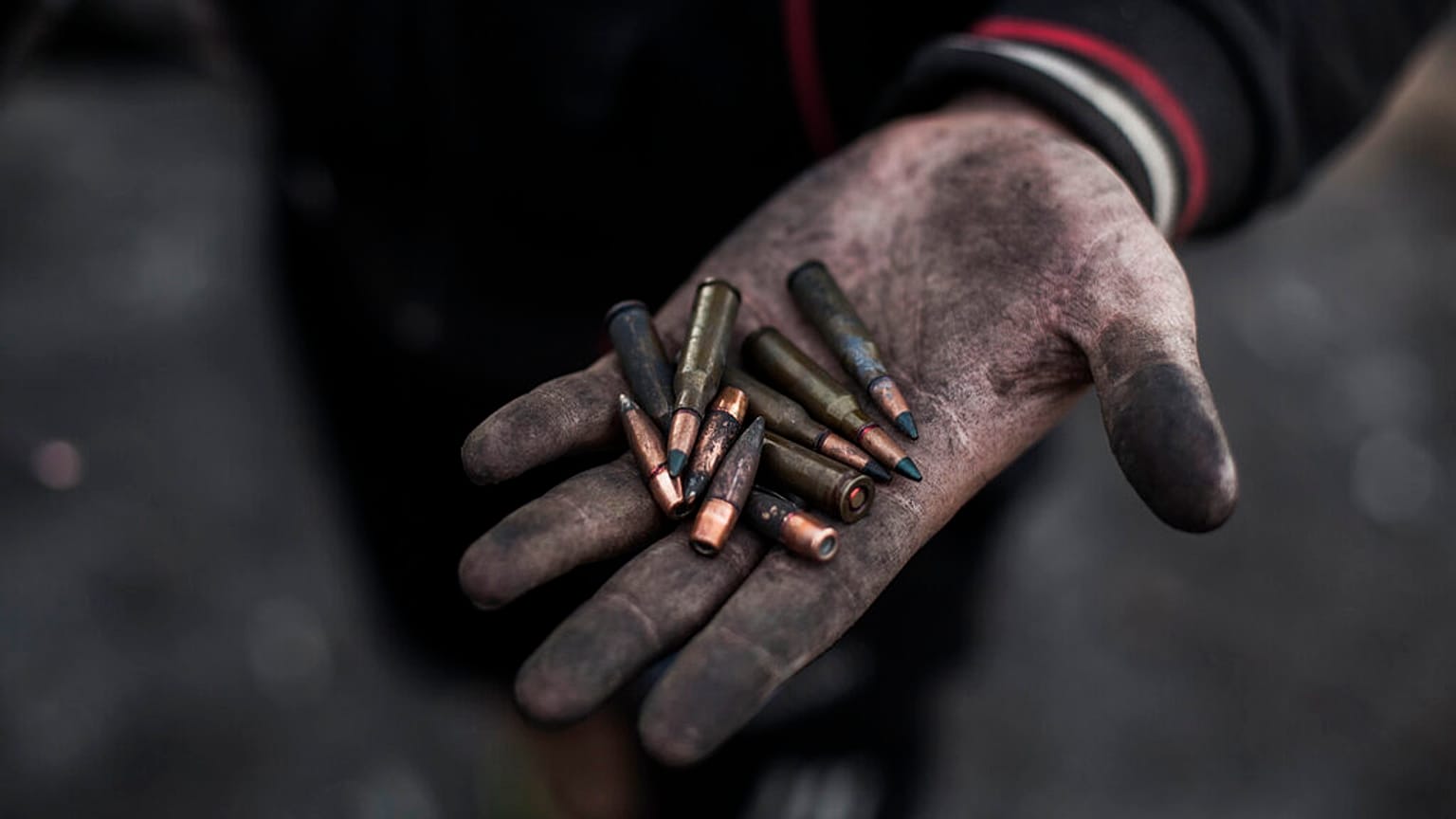 Bullets shown in  Kramatorsk, eastern Ukraine, Wednesday, May 14, 2014. 