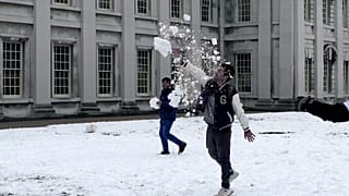 Schneeballschlacht in London