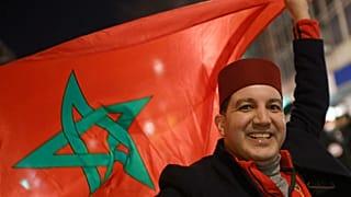 مشجع مغربي في لندن. 2022/12/10