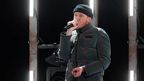 French singer Eddy de Pretto performs on stage during the 34th Victoires de la Musique in 2019 