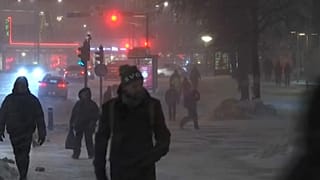 Importantes chutes de neige à Helsinki, en Finlande, décembre 2022