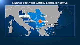 I Paesi dei Balcani che hanno lo status di candidati all'Ue. 