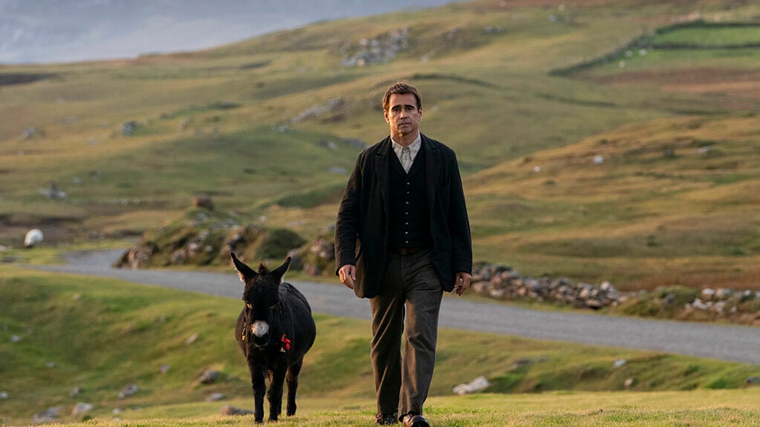 Irish actor Colin Farrell in a scene from "The Banshees of Inisherin."