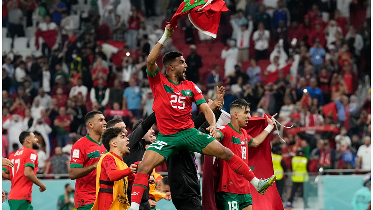 لاعبو المنتخب المغربي 