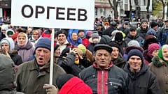 Protestierende in der moldawischen Hauptstadt