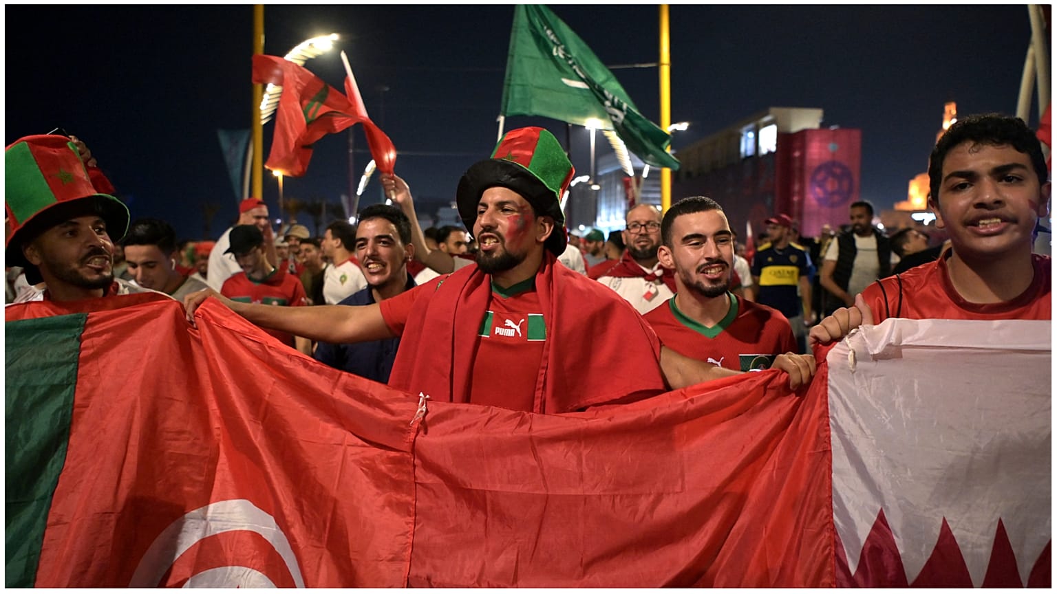 مشجعو المنتخب المغربي