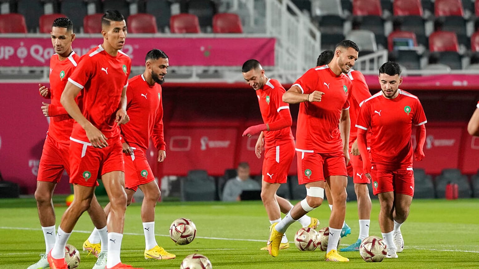 Marocco in allenamento. (Doha, 13.12.2022)