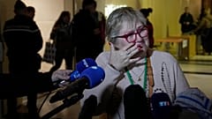 Пострадавщая в результате теракта в Ницце после объявления вердикта, Париж, 13 декабря 2022 г.