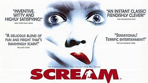 Poster of Scream (1996), which premiered on 20 December