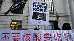 Demonstranten fordern Demokratie für Hongkong