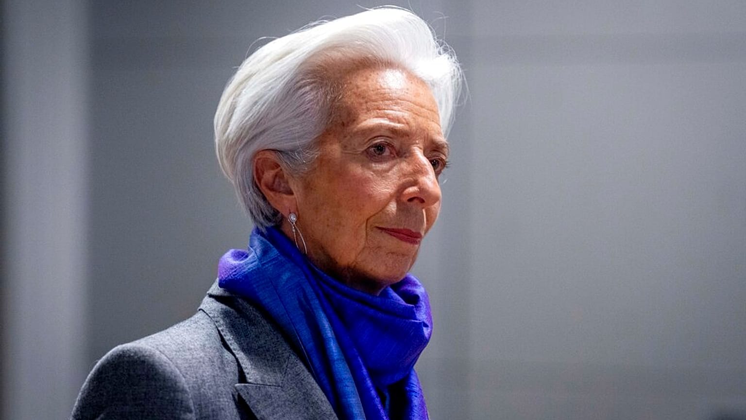 La présidente de la Banque centrale européenne à Francfort, en Allemagne, jeudi 15 décembre 2022. 