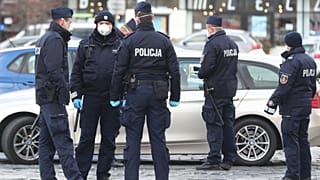 The explsion occurred on Wednesday morning at Warsaw's police headquarters.