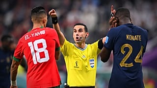L'arbitre César Ramos aura agacé autant le camp marocain que français lors de la demi-finale entre les deux équipes, le 14 décembre 2022