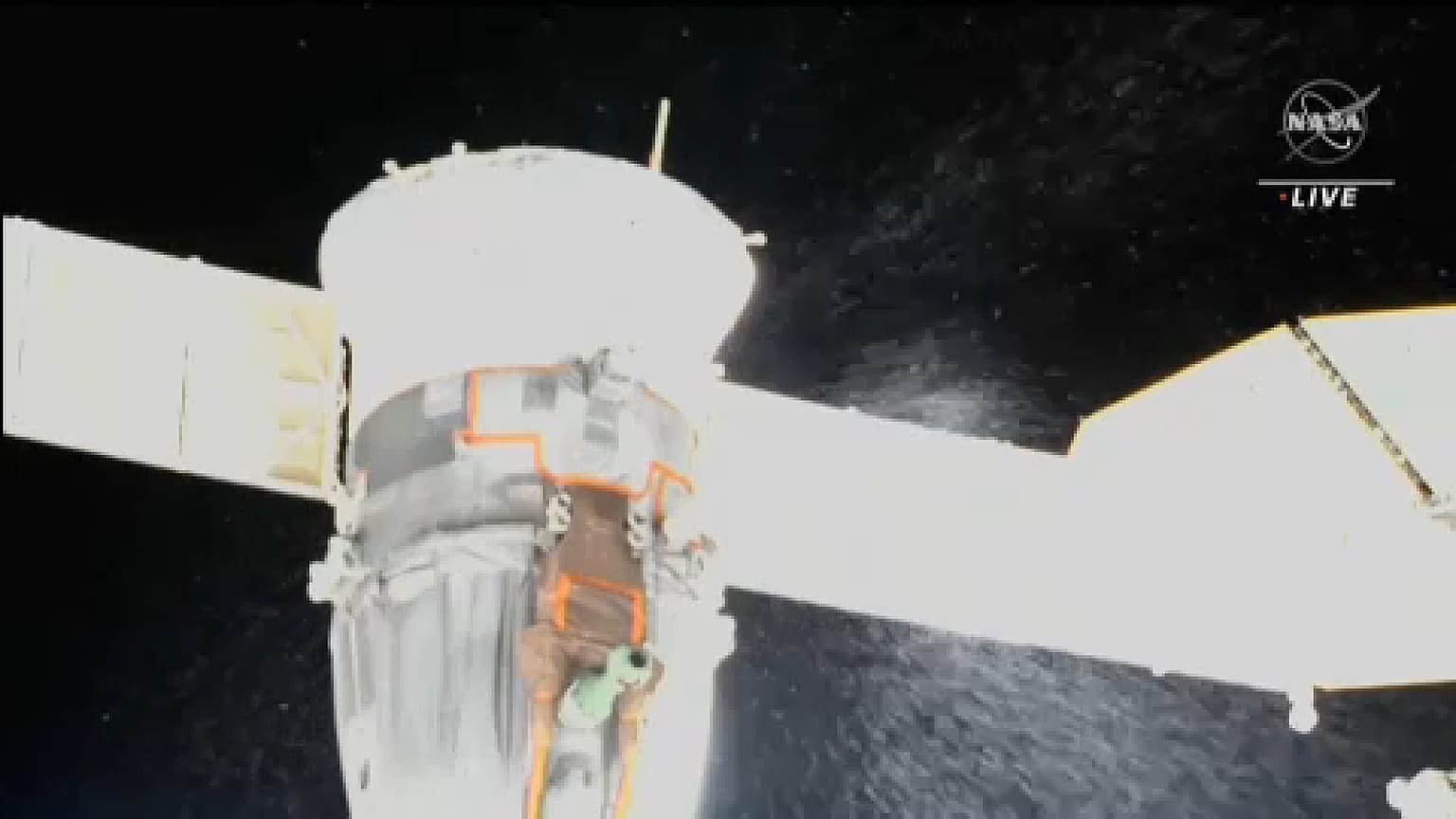 La nave Soyuz acoplada a la Estación Espacial Internacional 15/12/2022